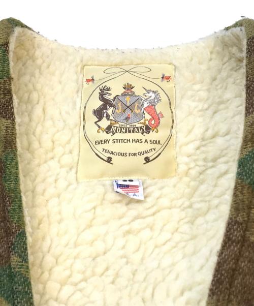 MONITALY（モニタリー）MONITALY (モニタリー) ボアベスト グリーン サイズ:36の古着・服飾アイテム