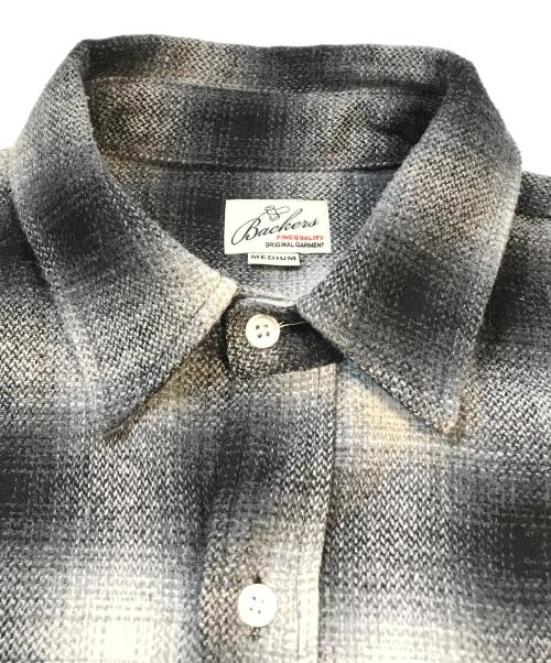 BACKERS（バッカーズ）BACKERS (バッカーズ) シャツ　K78-3257A-2 ブラック サイズ:Mの古着・服飾アイテム