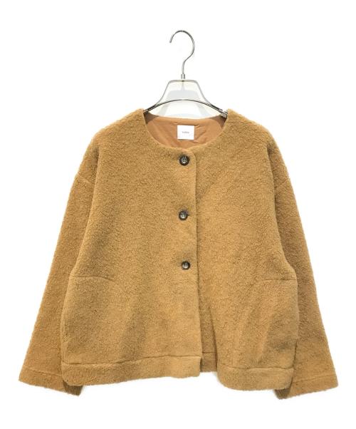 YARRA（ヤラ）YARRA (ヤラ) ウールリッチパイルデザインボタンジャケット　1457-258 ベージュ サイズ:FREEの古着・服飾アイテム