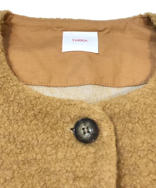 YARRA（ヤラ）YARRA (ヤラ) ウールリッチパイルデザインボタンジャケット　1457-258 ベージュ サイズ:FREEの古着・服飾アイテム
