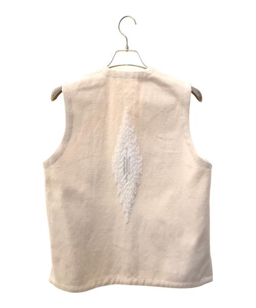 BRU NA BOINNE（ブルーナボイン）BRU NA BOINNE (ブルーナボイン) ダイヤモンドベスト アイボリー サイズ:1の古着・服飾アイテム