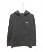 stussyステューシー）の古着「Stock Raglan Hood」｜ブラック