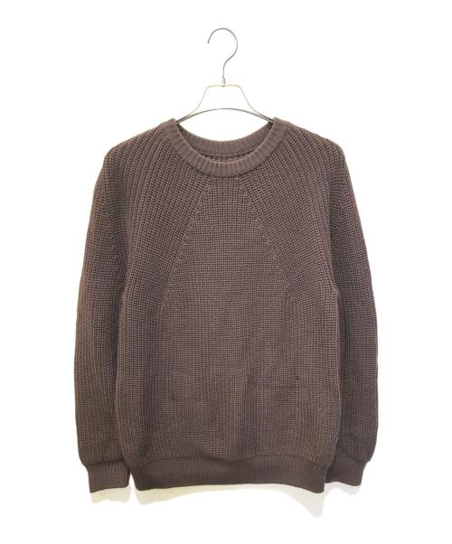BATONER（バトナ―）BATONER (バトナ―) シグニチャーセーター ブラウン サイズ:2の古着・服飾アイテム