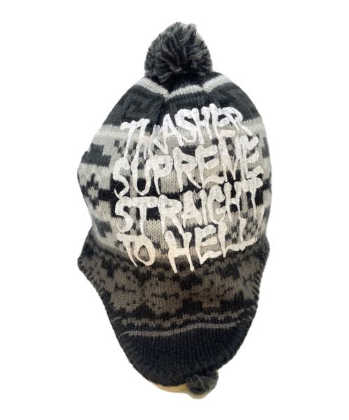 SUPREME（シュプリーム）SUPREME (シュプリーム) THRASHER (スラッシャー) Earflap Beanieの古着・服飾アイテム