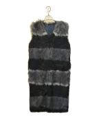 DIESELディーゼル）の古着「ロングファーベスト」｜ブラック