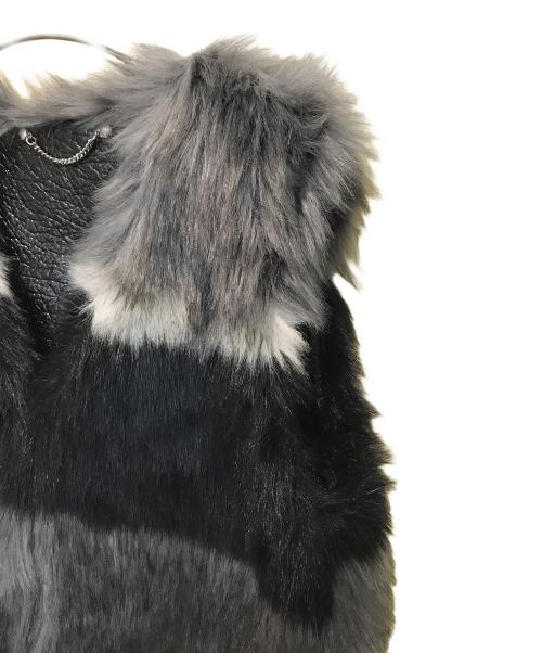 DIESEL（ディーゼル）DIESEL (ディーゼル) ロングファーベスト ブラック サイズ:XSの古着・服飾アイテム