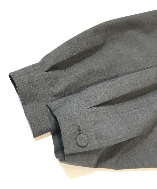 bulle de savon（ビュル デ サボン）bulle de savon (ビュル デ サボン) T/W Pleats ブラウス　03-01-BL-010-23-1 グレー サイズ:Fの古着・服飾アイテム