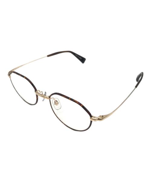 ZPARTS TITAN（ジーパーツ チタン）ZPARTS TITAN (ジーパーツ チタン) 伊達眼鏡 ブラウンの古着・服飾アイテム