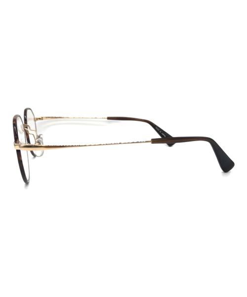 ZPARTS TITAN（ジーパーツ チタン）ZPARTS TITAN (ジーパーツ チタン) 伊達眼鏡 ブラウンの古着・服飾アイテム