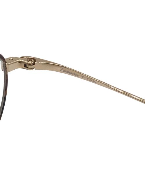 ZPARTS TITAN（ジーパーツ チタン）ZPARTS TITAN (ジーパーツ チタン) 伊達眼鏡 ブラウンの古着・服飾アイテム