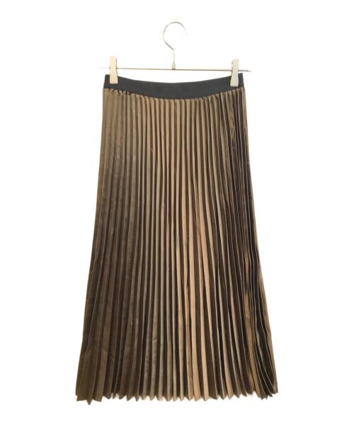08sircus（ゼロエイトサーカス）08sircus (ゼロエイトサーカス) プリーツスカート ベージュ サイズ:1の古着・服飾アイテム
