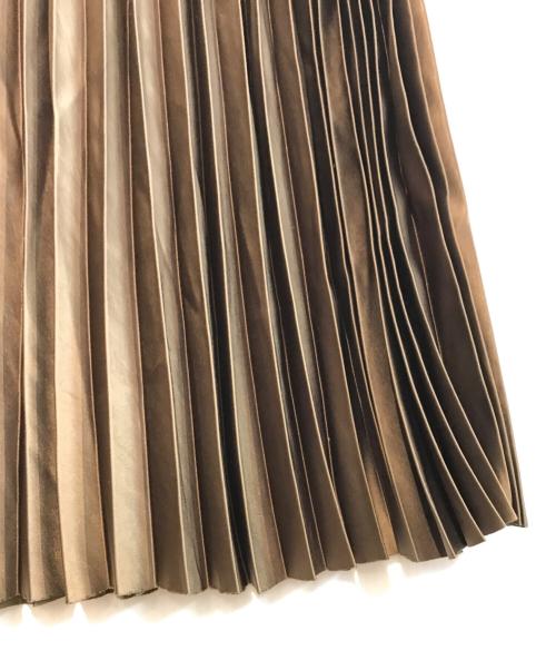 08sircus（ゼロエイトサーカス）08sircus (ゼロエイトサーカス) プリーツスカート ベージュ サイズ:1の古着・服飾アイテム