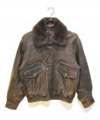 NO BRANDノーブランド）の古着「レザージャケット」｜ブラウン
