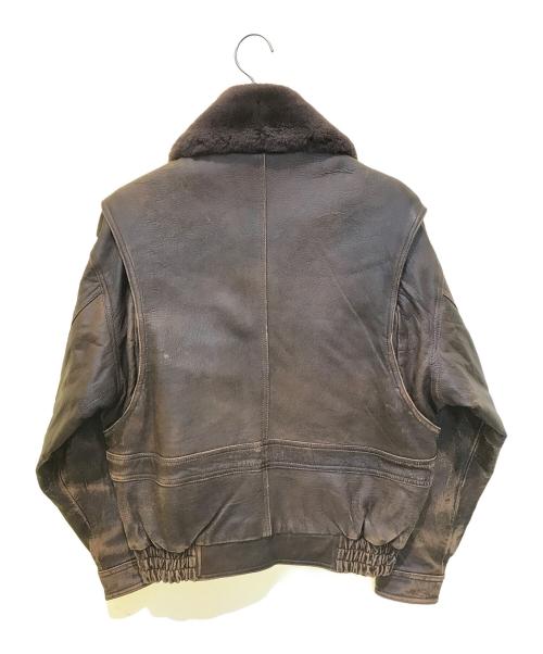 NO BRAND（ノーブランド）NO BRAND (ノーブランド) レザージャケット ブラウン サイズ:Fの古着・服飾アイテム