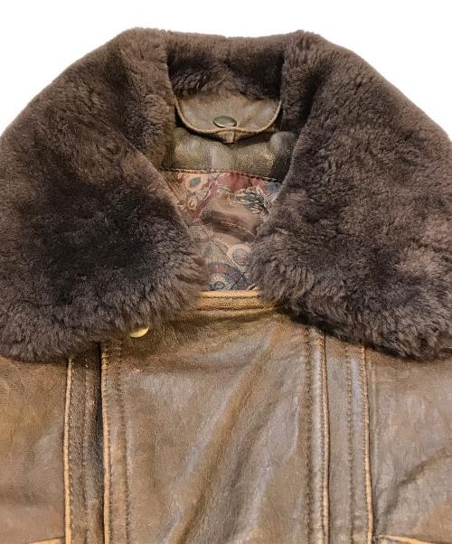 NO BRAND（ノーブランド）NO BRAND (ノーブランド) レザージャケット ブラウン サイズ:Fの古着・服飾アイテム