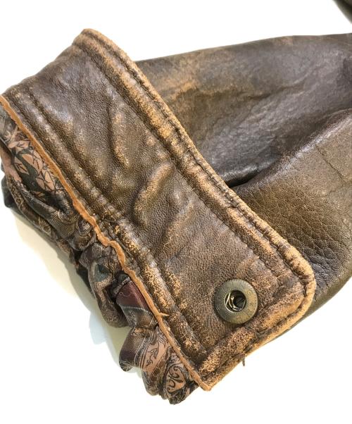 NO BRAND（ノーブランド）NO BRAND (ノーブランド) レザージャケット ブラウン サイズ:Fの古着・服飾アイテム