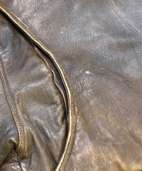 NO BRAND（ノーブランド）NO BRAND (ノーブランド) レザージャケット ブラウン サイズ:Fの古着・服飾アイテム