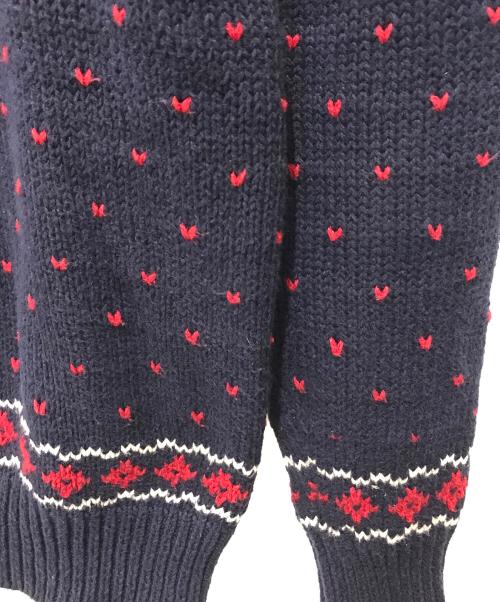 POLO RALPH LAUREN（ポロ・ラルフローレン）POLO RALPH LAUREN (ポロ・ラルフローレン) ハーフボタンカウチンニット ネイビー サイズ:Sの古着・服飾アイテム