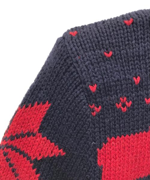 POLO RALPH LAUREN（ポロ・ラルフローレン）POLO RALPH LAUREN (ポロ・ラルフローレン) ハーフボタンカウチンニット ネイビー サイズ:Sの古着・服飾アイテム