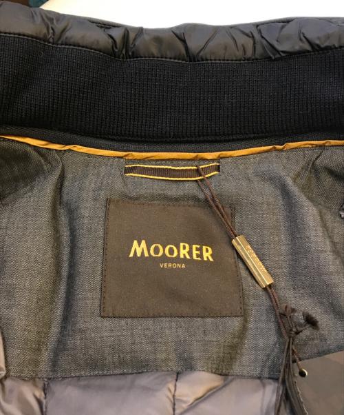 MOORER（ムーレー）MOORER (ムーレー) ウールカシミヤダウンコート ブラック サイズ:46 未使用品の古着・服飾アイテム