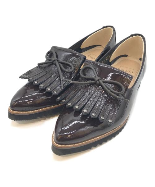 ampio（アンピオ）ampio (アンピオ) タッセルローファー　3107 ブラウン サイズ:22 1/2の古着・服飾アイテム
