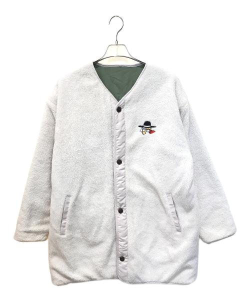 Left Alone（レフトアローン）Left Alone (レフトアローン) リバーシブルジャケット　	21LA-041 アイボリー×グリーン サイズ:Lの古着・服飾アイテム