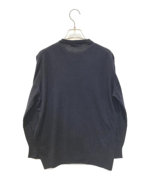 LORO PIANA（ロロピアーナ）LORO PIANA (ロロピアーナ) Girocollo Baby Cash Superlight Dyed　FAF6086 ネイビー サイズ:50の古着・服飾アイテム