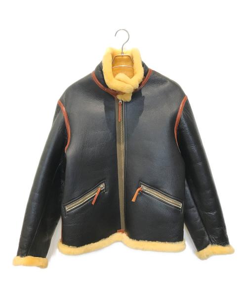 BUZZ RICKSON'S（バズリクソンズ）Buzz Rickson's (バズリクソンズ) ムートンジャケット　BR80503 ブラック サイズ:LARGEの古着・服飾アイテム