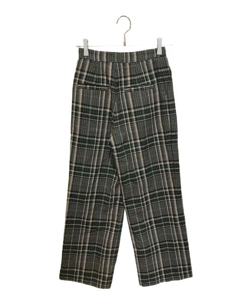 CLANE（クラネ）CLANE (クラネ) チェックワイドパンツ　15110-7021 グリーン サイズ:1の古着・服飾アイテム