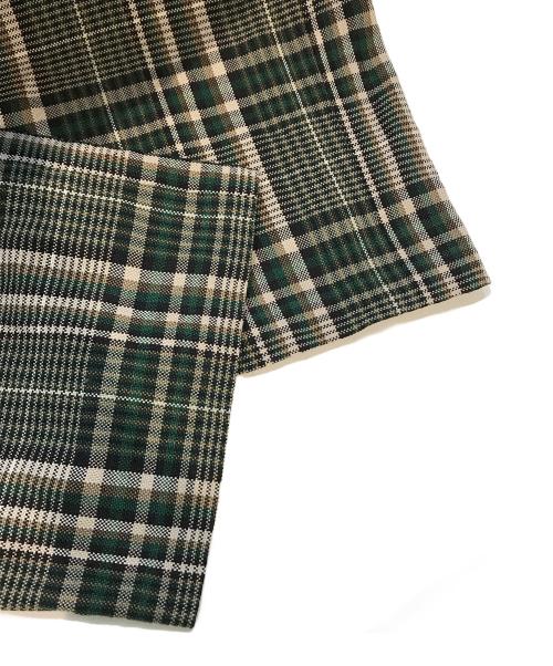 CLANE（クラネ）CLANE (クラネ) チェックワイドパンツ　15110-7021 グリーン サイズ:1の古着・服飾アイテム
