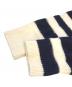 中古・古着 DIESEL (ディーゼル) アルパカブレンドボーダーニット ホワイト×ネイビー サイズ:L：5000円