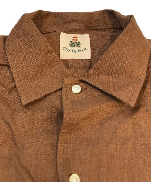GUY ROVER（ギローバー）GUY ROVER (ギローバー) リネンシャツ ブラウン サイズ:Lの古着・服飾アイテム