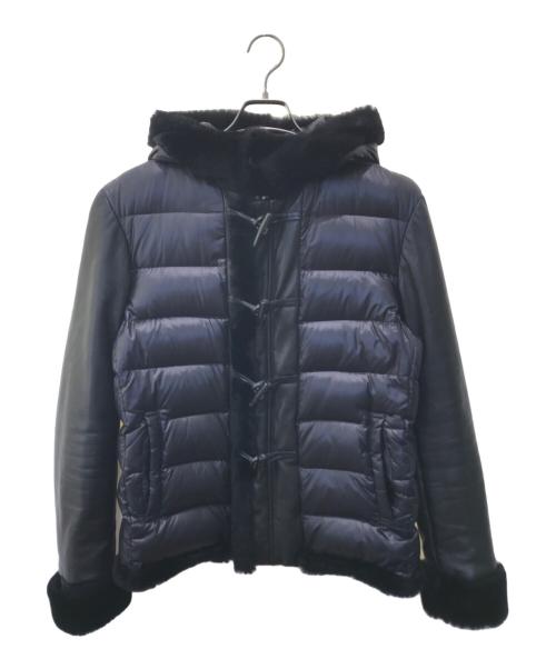 EMMETI（エンメティ）EMMETI (エンメティ) ダッフルムートンダウンジャケット ブラック サイズ:50の古着・服飾アイテム