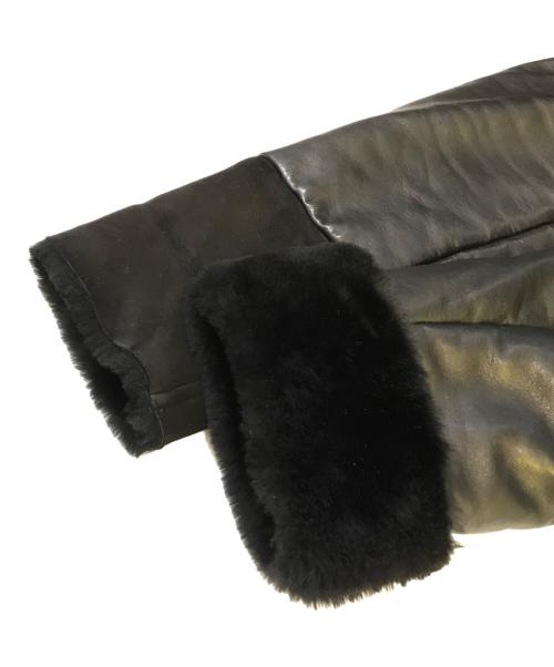 EMMETI（エンメティ）EMMETI (エンメティ) ダッフルムートンダウンジャケット ブラック サイズ:50の古着・服飾アイテム