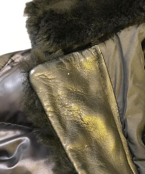 EMMETI（エンメティ）EMMETI (エンメティ) ダッフルムートンダウンジャケット ブラック サイズ:50の古着・服飾アイテム