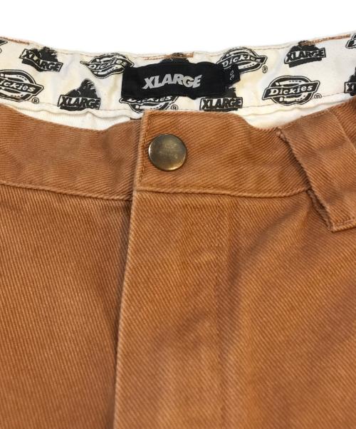 X-LARGE（エクストララージ）X-LARGE (エクストララージ) Dickies (ディッキーズ) ワークパンツ ブラウン サイズ:W30の古着・服飾アイテム