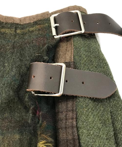 O'NEIL OF DUBLIN（オニールオブダブリン）O'NEIL OF DUBLIN (オニールオブダブリン) ウール巻きスカート グリーン サイズ:38の古着・服飾アイテム