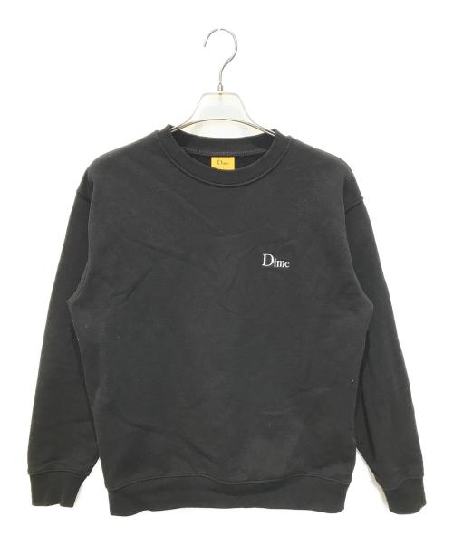 Dime（ダイム）Dime (ダイム) 刺繍ロゴスウェット ブラック サイズ:Sの古着・服飾アイテム