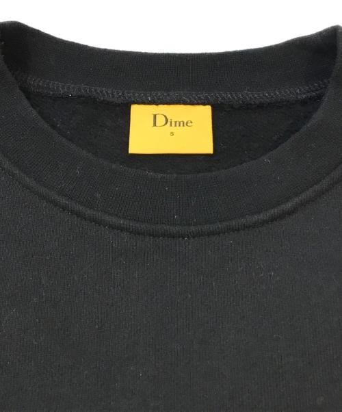 Dime（ダイム）Dime (ダイム) 刺繍ロゴスウェット ブラック サイズ:Sの古着・服飾アイテム