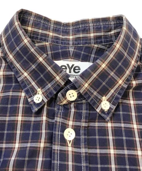 eYe COMME des GARCONS JUNYAWATANABE MAN（アイ コム デ ギャルソン ジュンヤ ワタナベ マン）eYe COMME des GARCONS JUNYAWATANABE MAN (アイ コム デ ギャルソン ジュンヤ ワタナベ マン) チェックシャツ　WI-B912 ネイビー サイズ:Lの古着・服飾アイテム