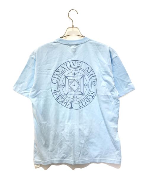 creative druy store（クリエイティヴドラッグストア）creative druy store (クリエイティヴドラッグストア) Diaspora skateboards (ディアスポラスケートボードズ) Tシャツ スカイブルー サイズ:XLの古着・服飾アイテム