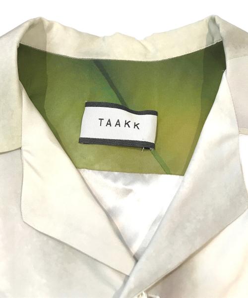 TAAKK（ターク）TAAKK (ターク) SILK OPEN COLLAR SHIRTS　TA23SS-SH035 オリーブ サイズ:1の古着・服飾アイテム