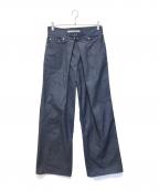 JOHN LAWRENCE SULLIVANジョン ローレンス サリバン）の古着「Rigid denim wide pants」｜インディゴ