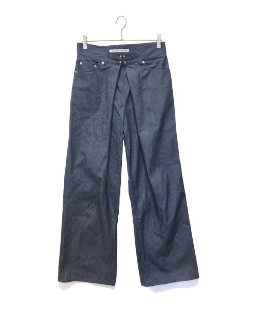 JOHN LAWRENCE SULLIVAN（ジョン ローレンス サリバン）JOHN LAWRENCE SULLIVAN (ジョン ローレンス サリバン) Rigid denim wide pants インディゴ サイズ:44の古着・服飾アイテム