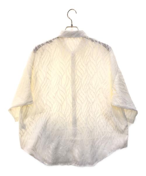NO ID.（ノーアイディー）NO ID. (ノーアイディー) ハーフスリーブシアーBIG-SH　855006-798S ホワイト サイズ:ONEの古着・服飾アイテム