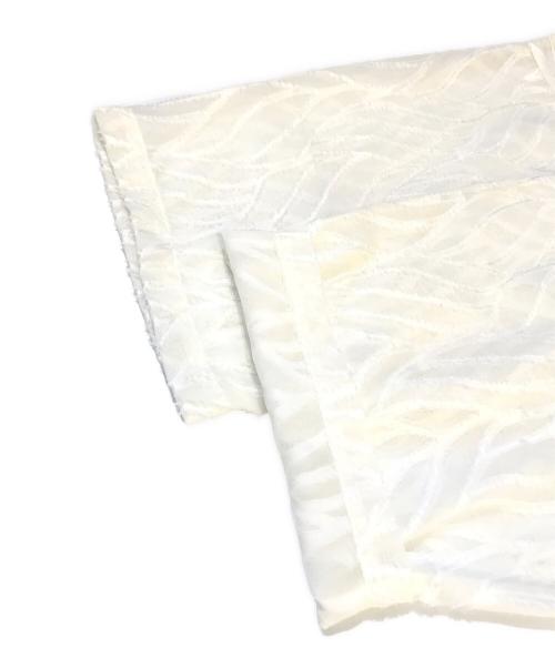 NO ID.（ノーアイディー）NO ID. (ノーアイディー) ハーフスリーブシアーBIG-SH　855006-798S ホワイト サイズ:ONEの古着・服飾アイテム