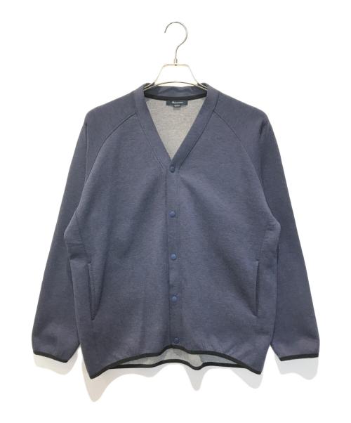 Aquascutum（アクアスキュータム）Aquascutum (アクアスキュータム) ボンディングカーディガン ブルー サイズ:Mの古着・服飾アイテム