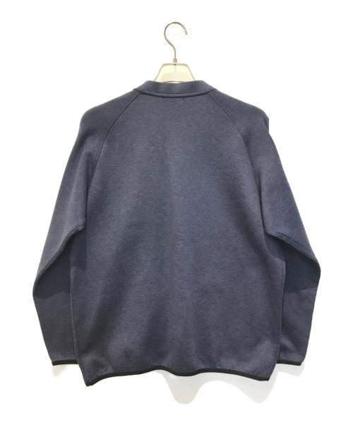 Aquascutum（アクアスキュータム）Aquascutum (アクアスキュータム) ボンディングカーディガン ブルー サイズ:Mの古着・服飾アイテム