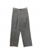 Spick and Spanスピック＆スパン）の古着「ハイブリッドダブルクロスワンタックパンツ　23030200832040」｜グレー