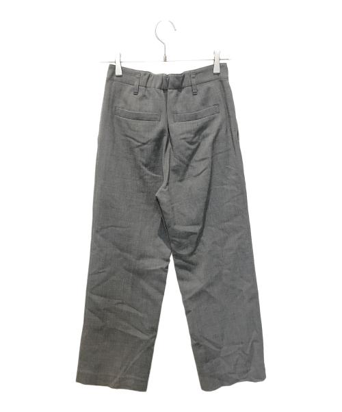 Spick and Span（スピック＆スパン）Spick and Span (スピックアンドスパン) ハイブリッドダブルクロスワンタックパンツ　23030200832040 グレー サイズ:34の古着・服飾アイテム